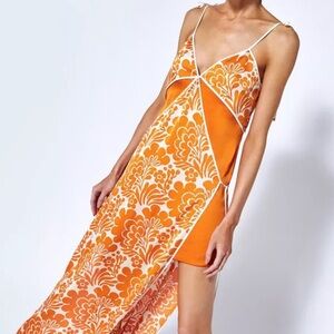 Alexis Azzorre Tangerine Dress